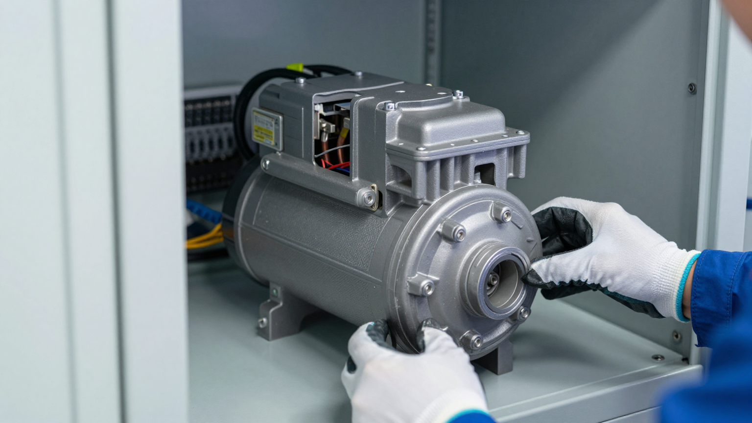 Diagram showing hot spots within an electronics enclosure around the power supply and processing units.