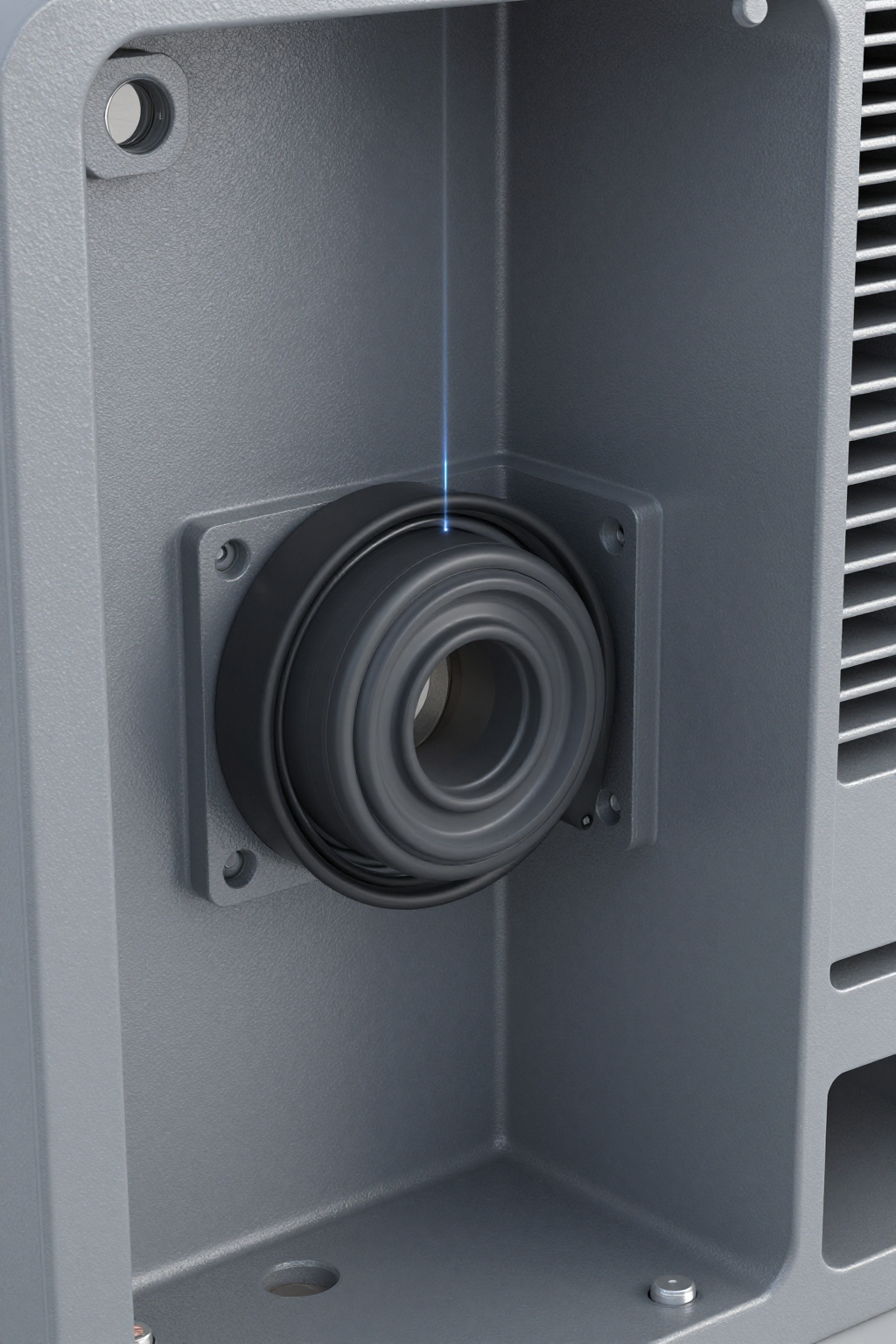 Micro DC Aircon internal components showing isolated air paths