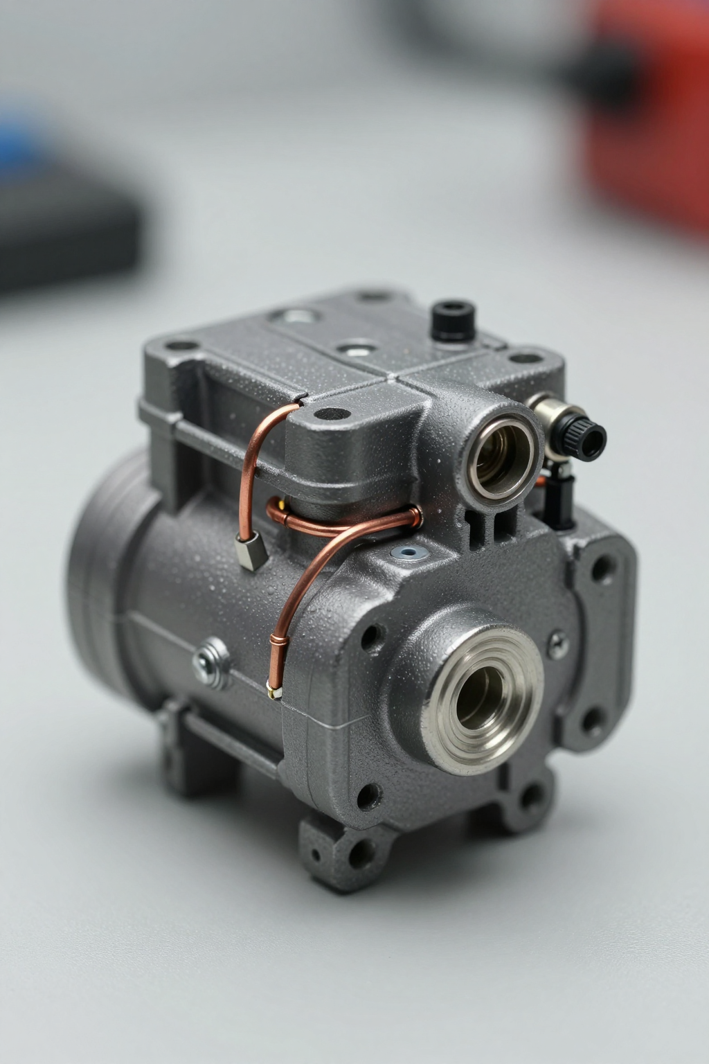 A diagram showing dew point formation inside an electronics enclosure when the cold plate temperature drops below the ambient air dew point.