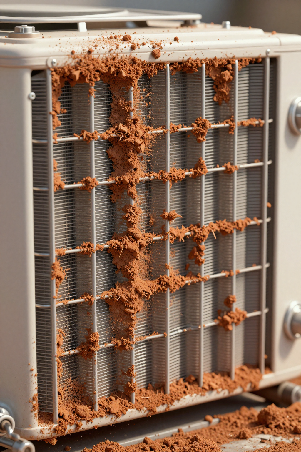 Graph showing cooling derating high ambient dust impact on capacity