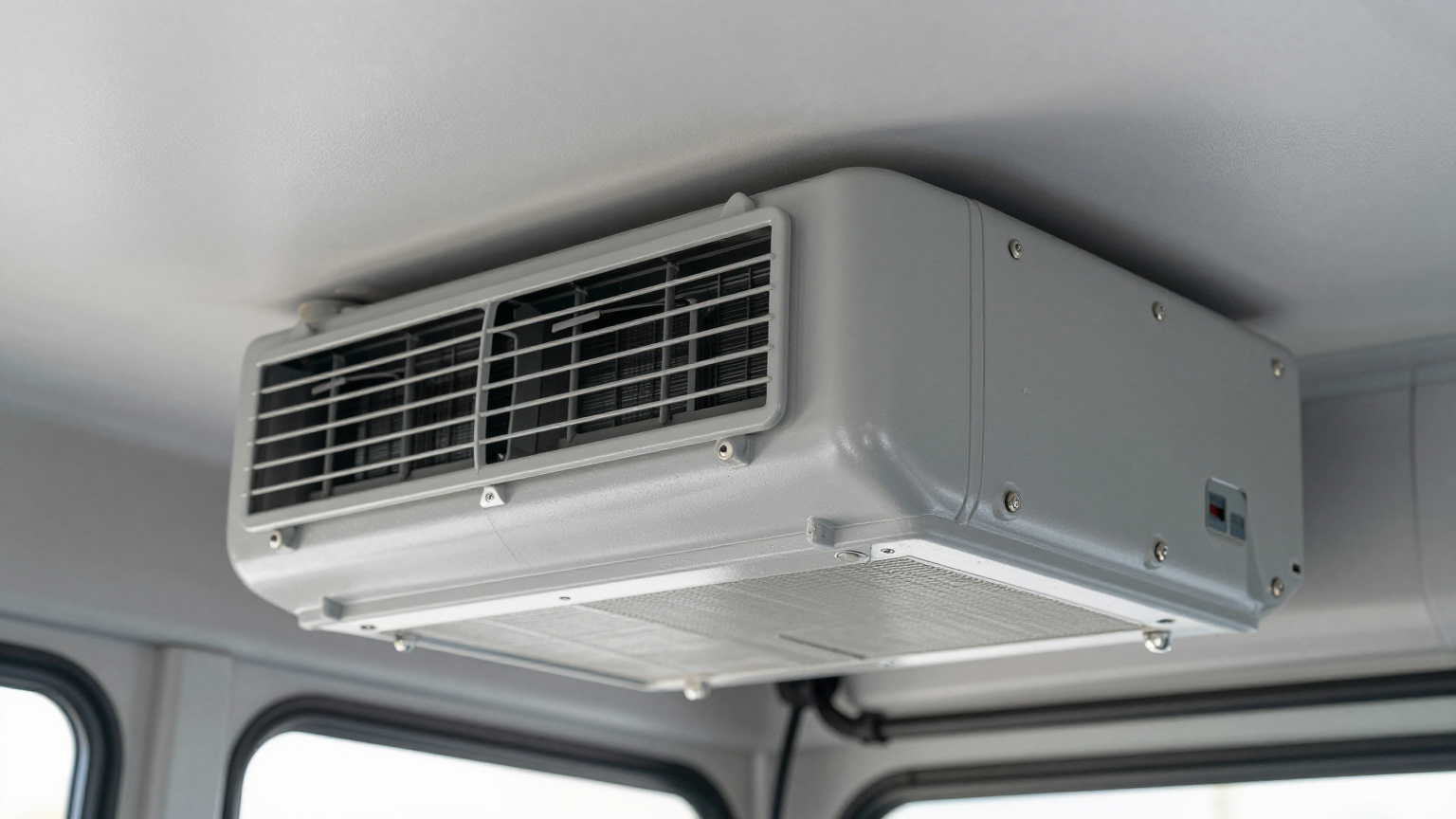 AC system mounting locations on different crane types