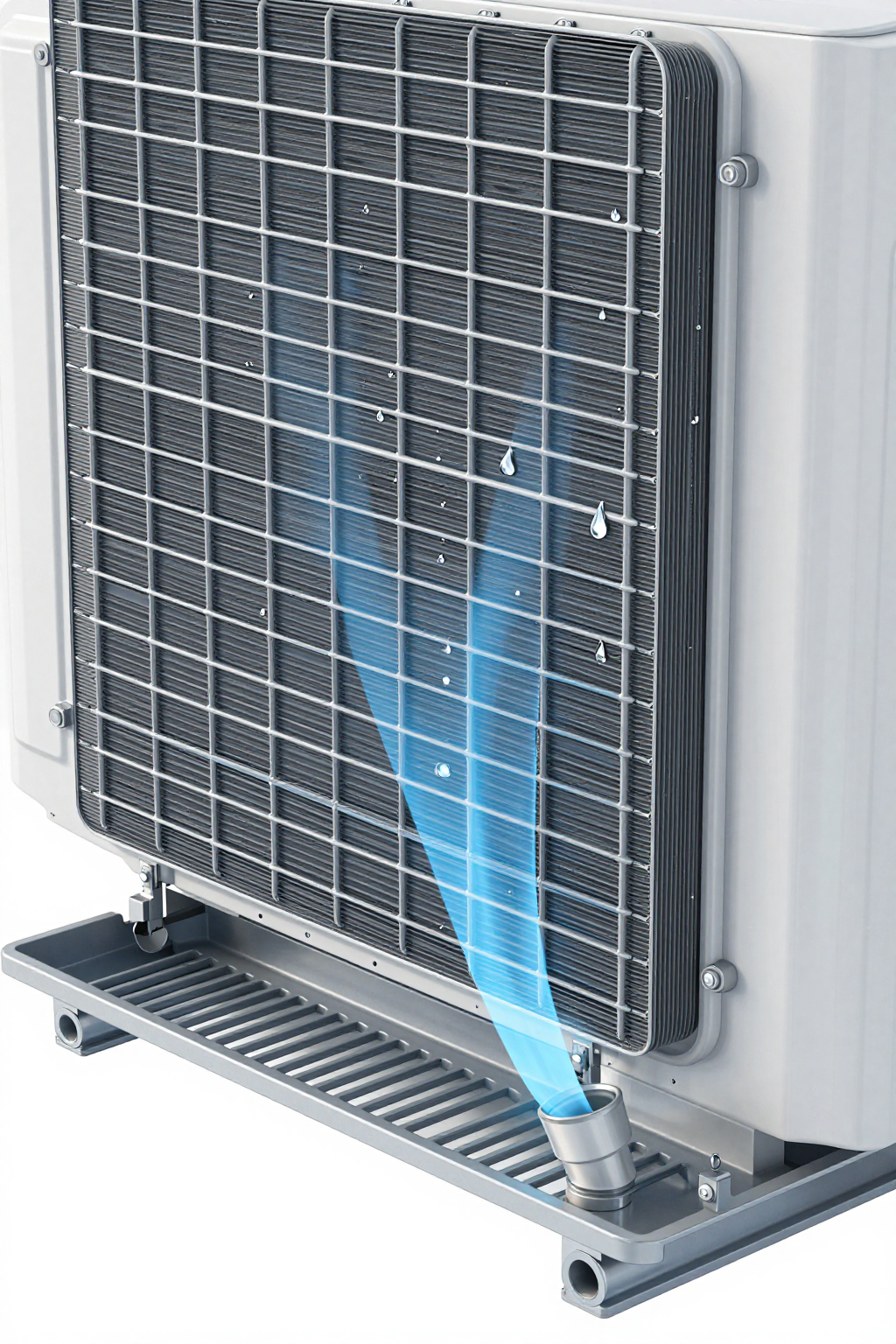 dew point sealed enclosure cooling diagram showing condensation formation on cold surfaces