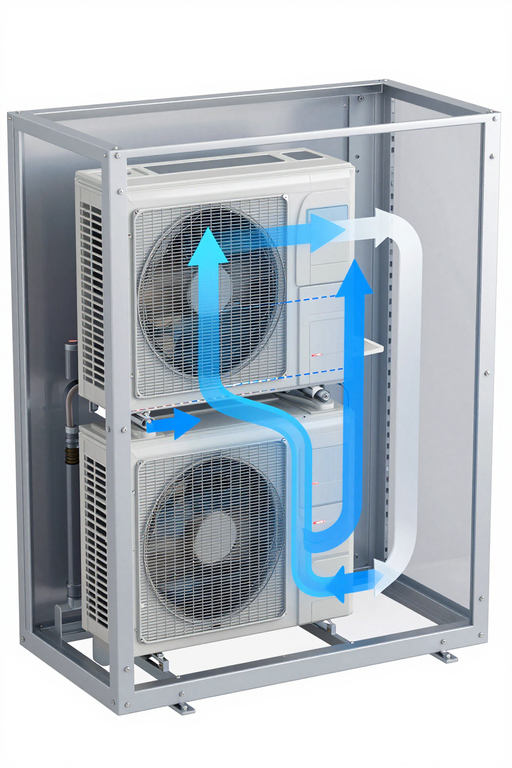 Engineer reviewing enclosure cooling integration checklist in desert environment