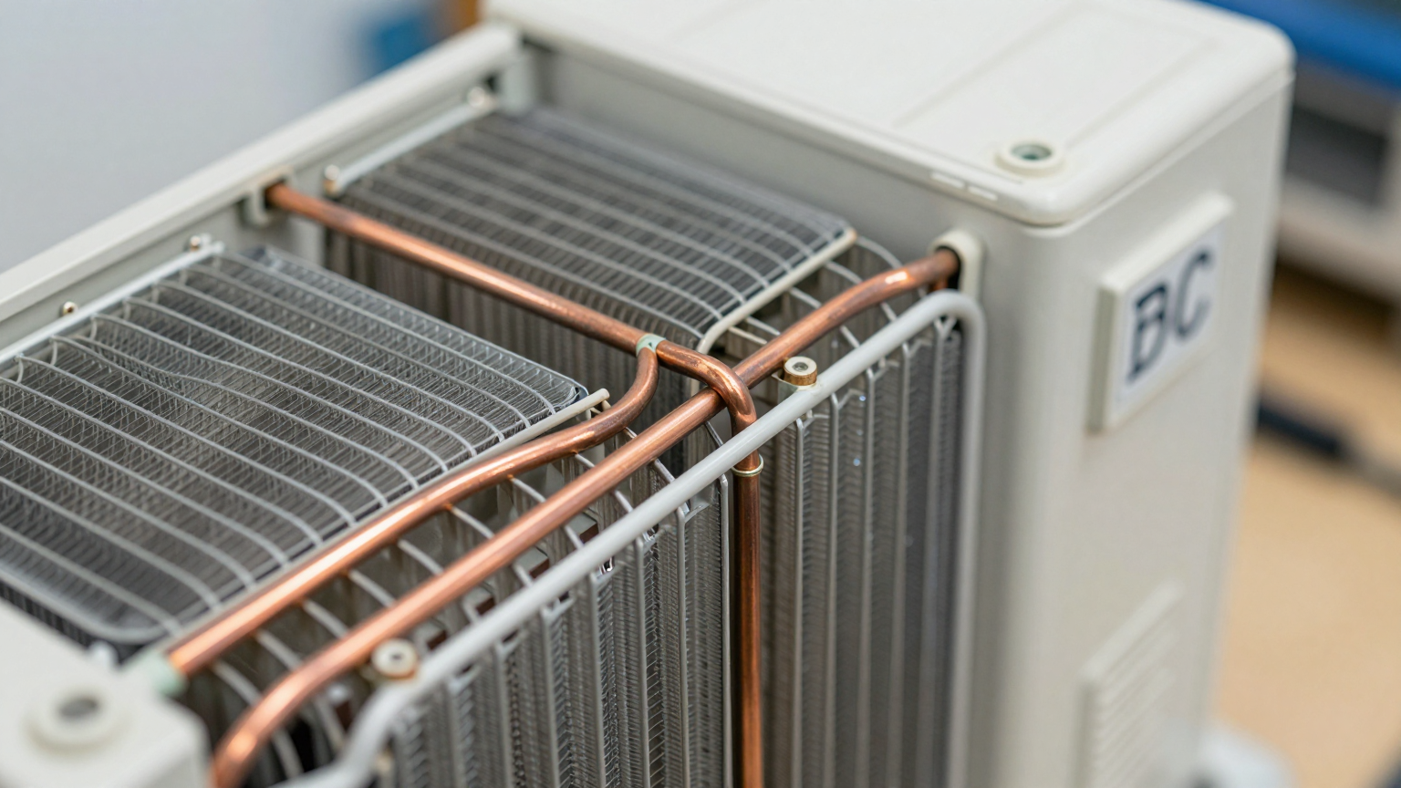 Diagram showing heat sources in a sealed industrial cabinet, including internal electronics and external solar load.