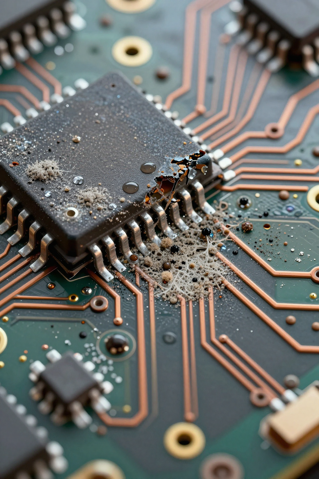 Engineer inspecting harsh environment electronics in a desert deployment