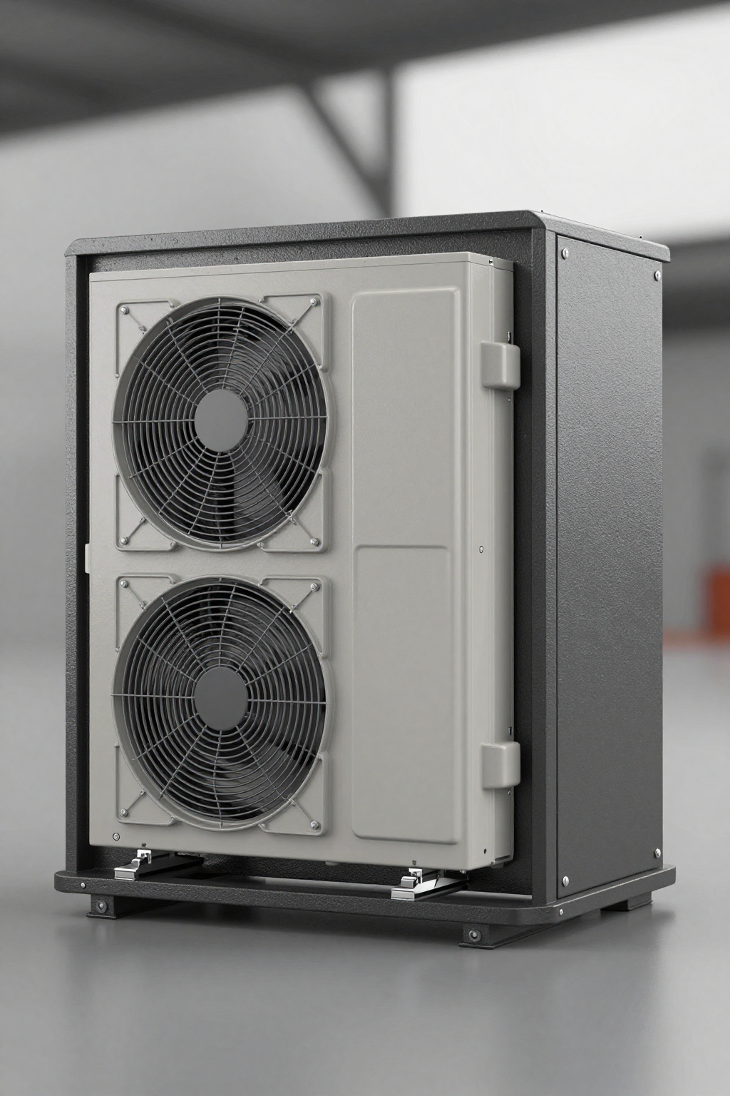 Micro DC Aircon unit installed on a rugged outdoor enclosure