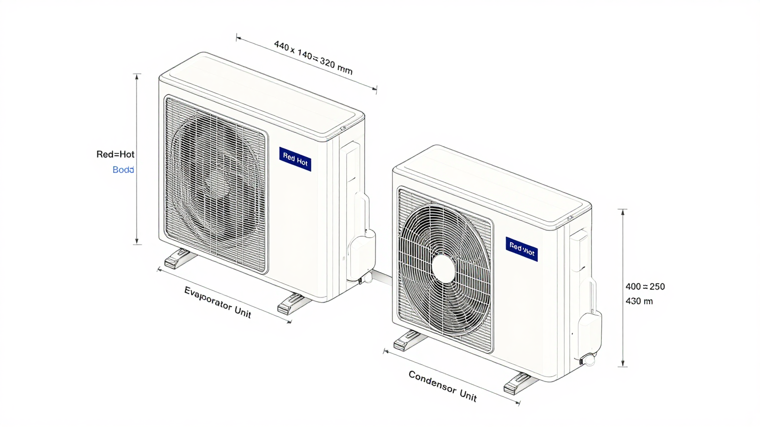 DC air conditioning system installed on heavy equipment in a demanding field environment