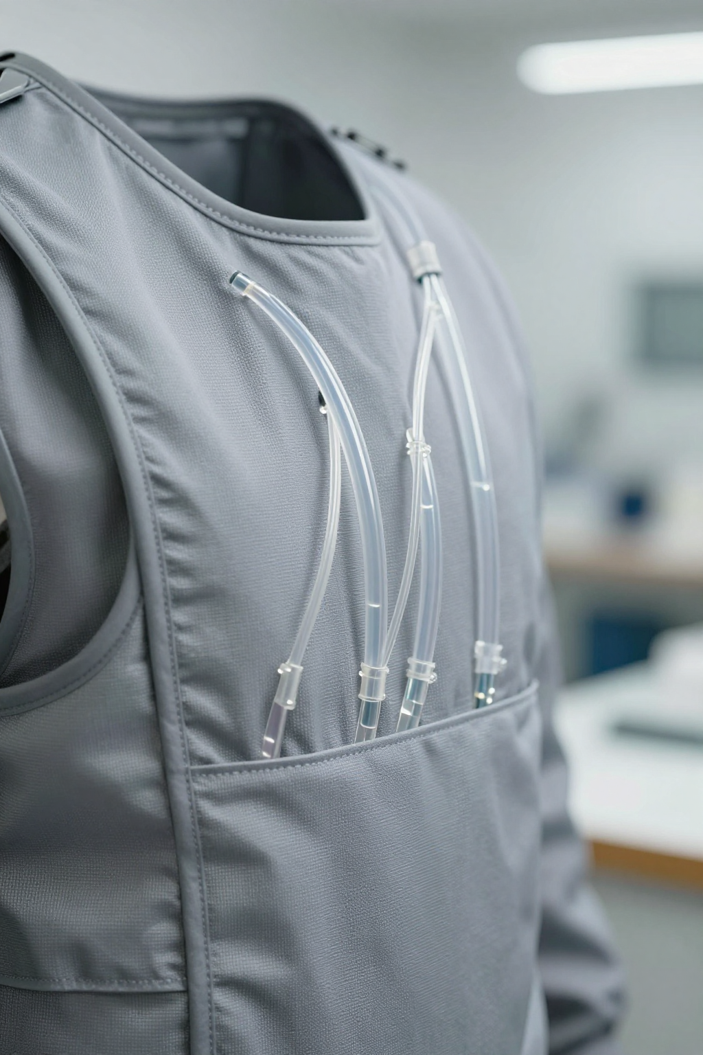 Diagram showing heat load sources in a vehicle cabin, including solar gain, metabolic heat, and equipment heat.
