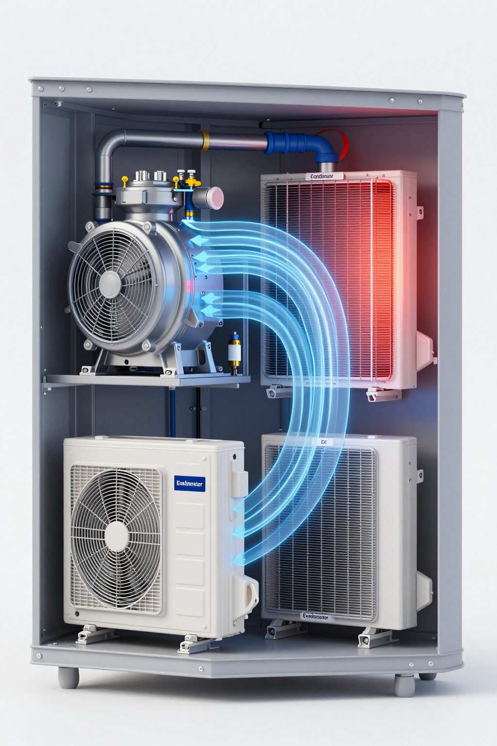 sealed enclosure cooling strategy diagram