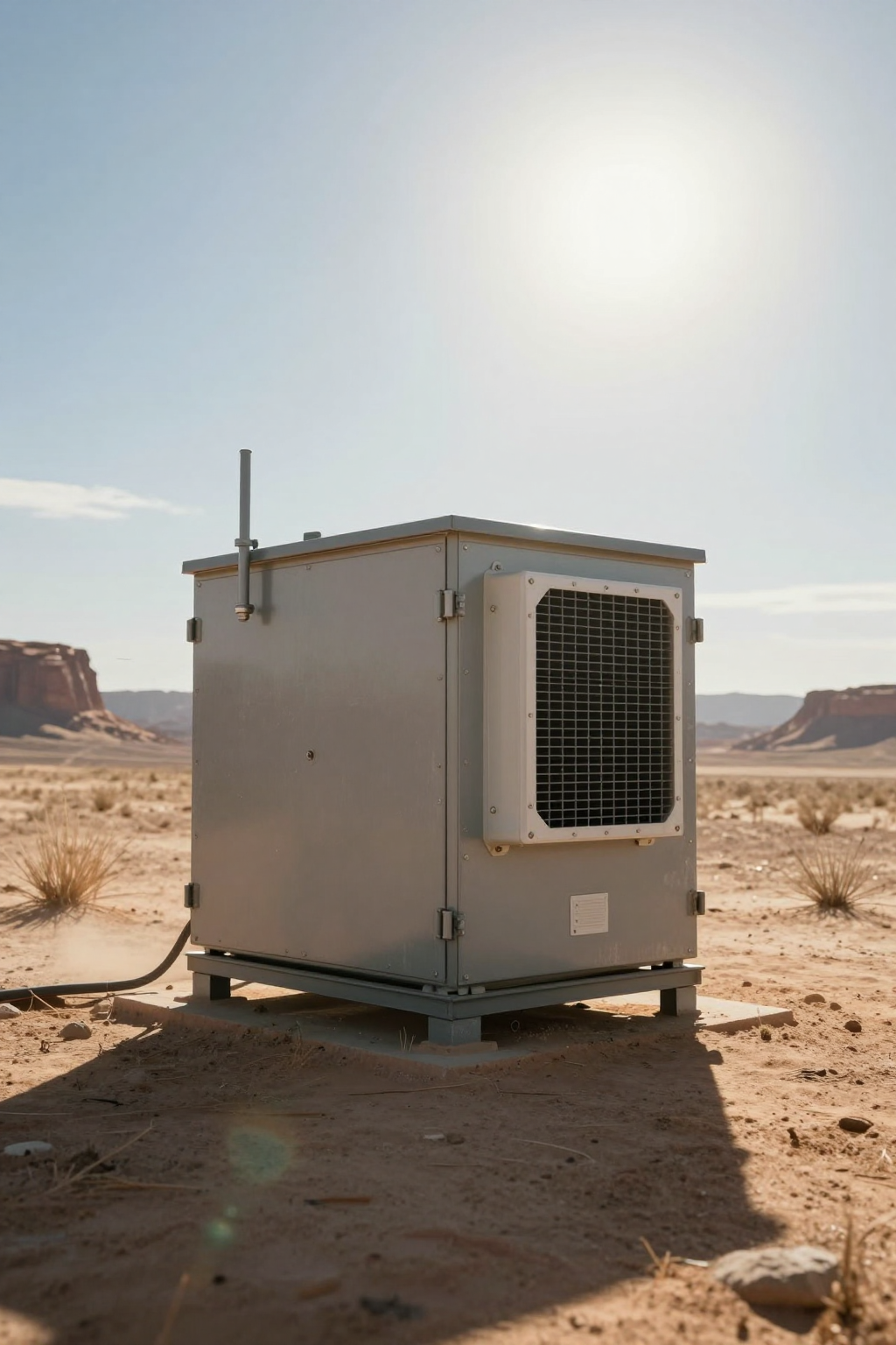 Micro DC Aircon DV series unit showing compressor and electronics