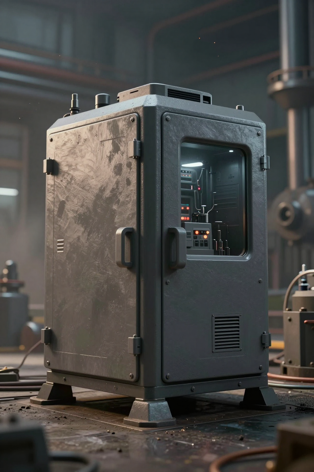 Installation diagram showing correct airflow path for micro ac for servo drive cabinet