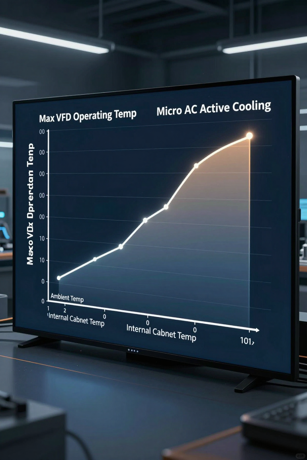 Industrial enclosure with micro ac for VFD cabinet installation