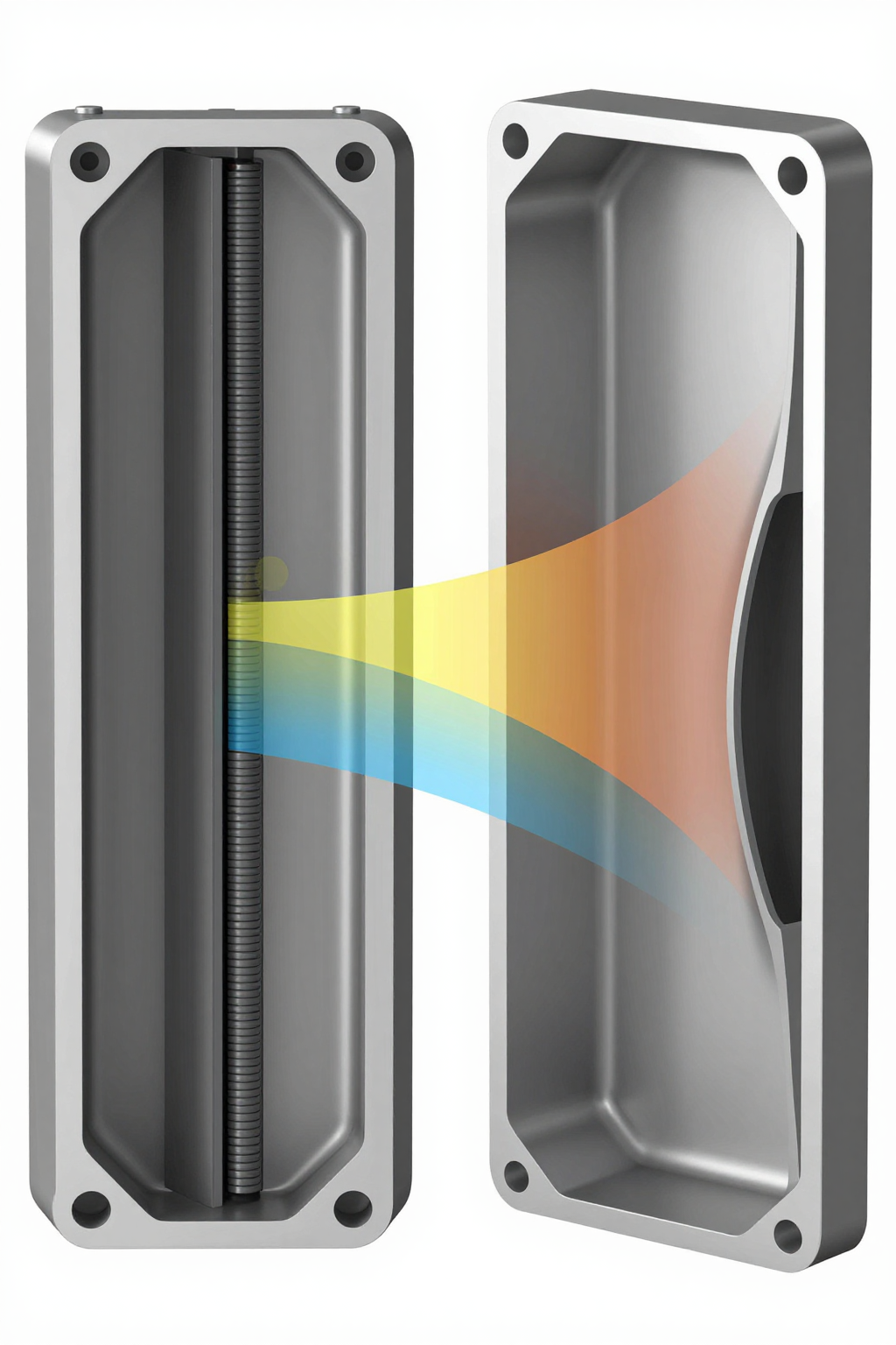 Micro DC Aircon panel mount interface showing gasket compression