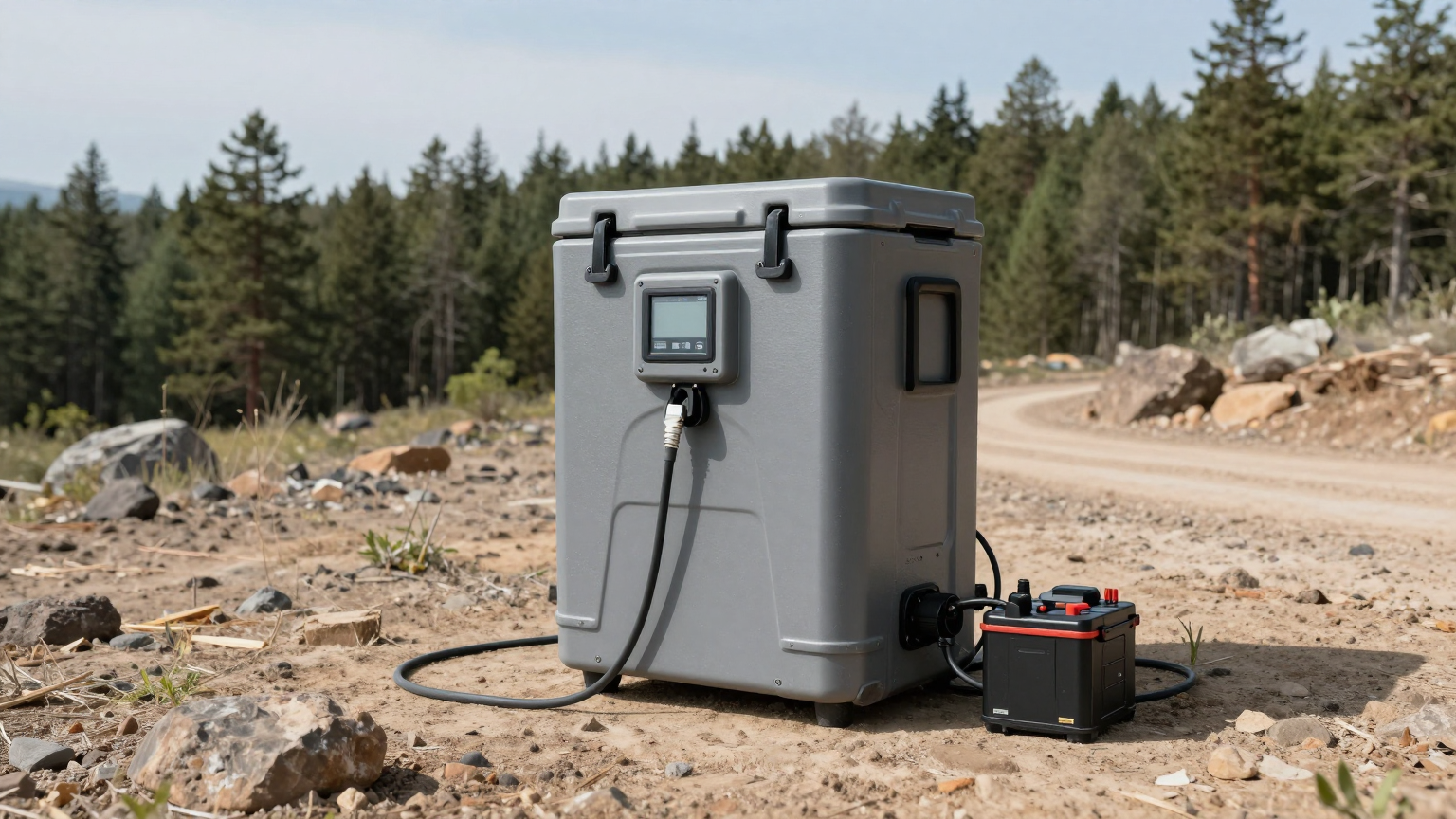 DATA: power consumption and runtime chart for portable environmental chamber across different ambient temperature conditions