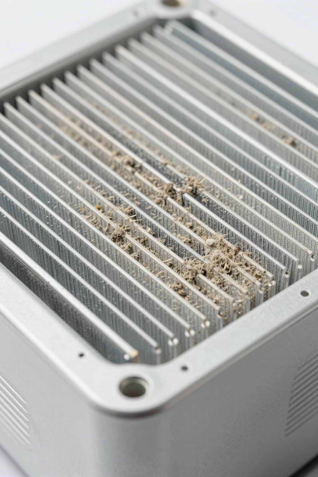 Engineer examining a portable power supply connected to a micro cooling unit.