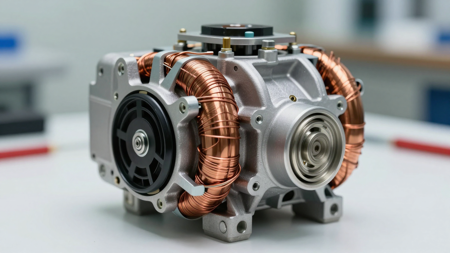 An engineer reviewing a thermal analysis of an electronics enclosure, a key part of the selection process.