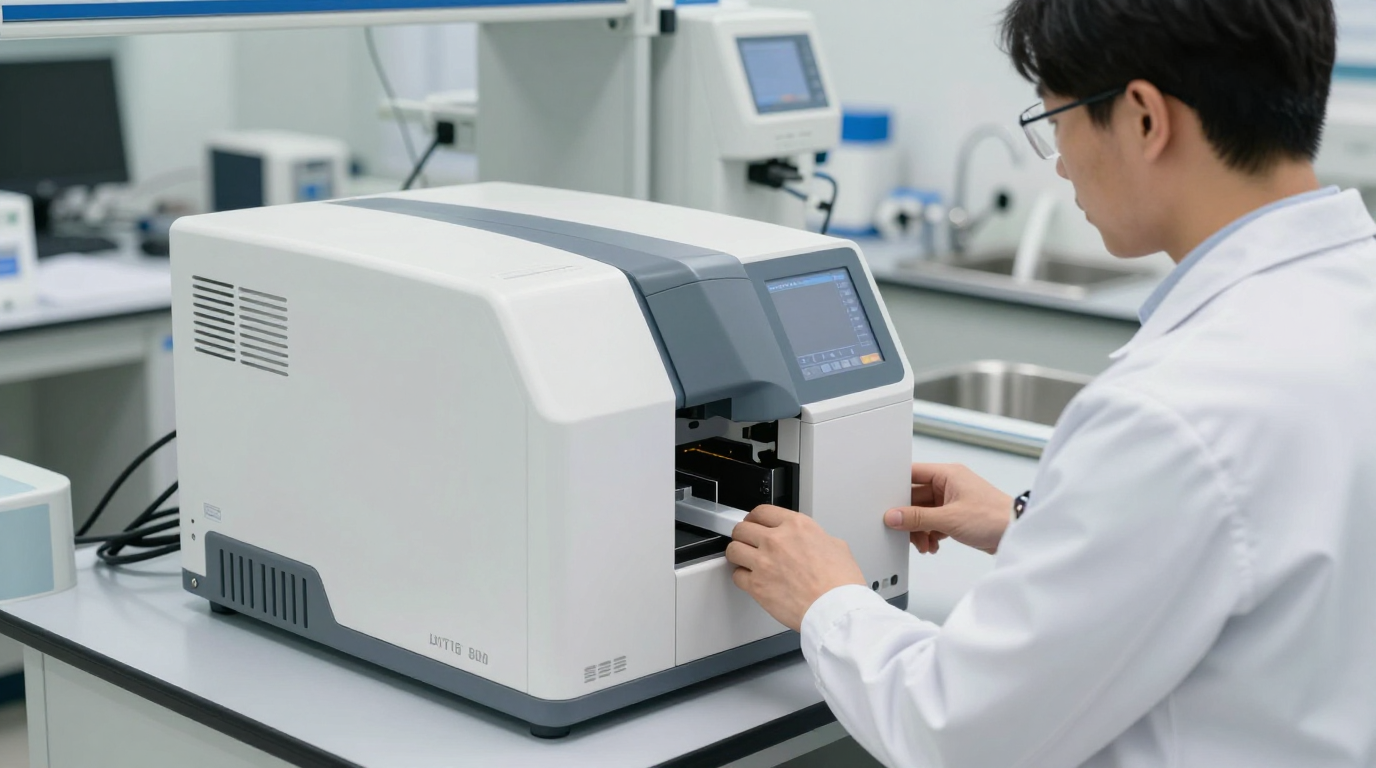 A schematic showing the closed-loop vapor compression cycle of a miniature refrigeration system.