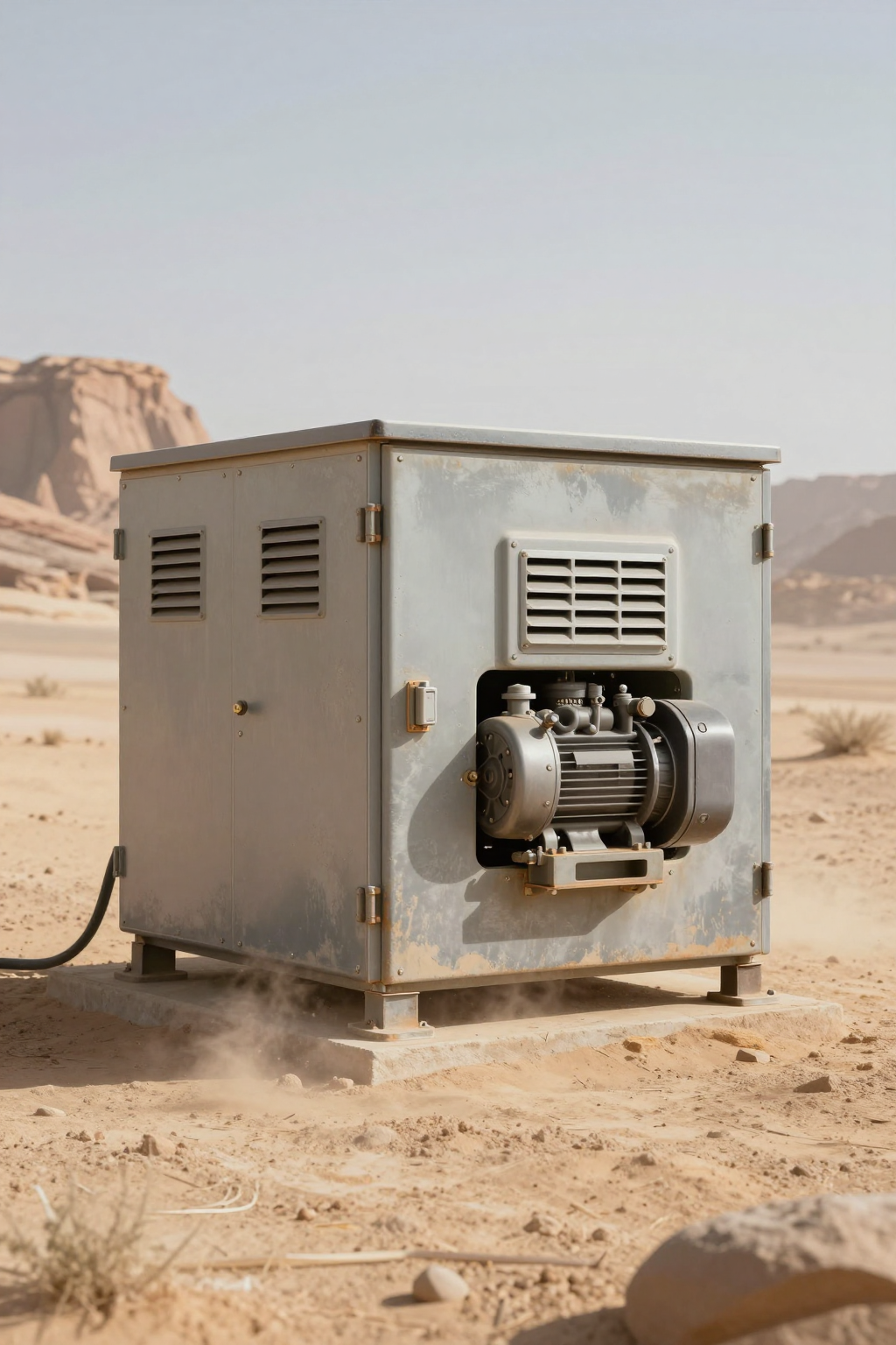 Micro DC Aircon unit showing compact form factor