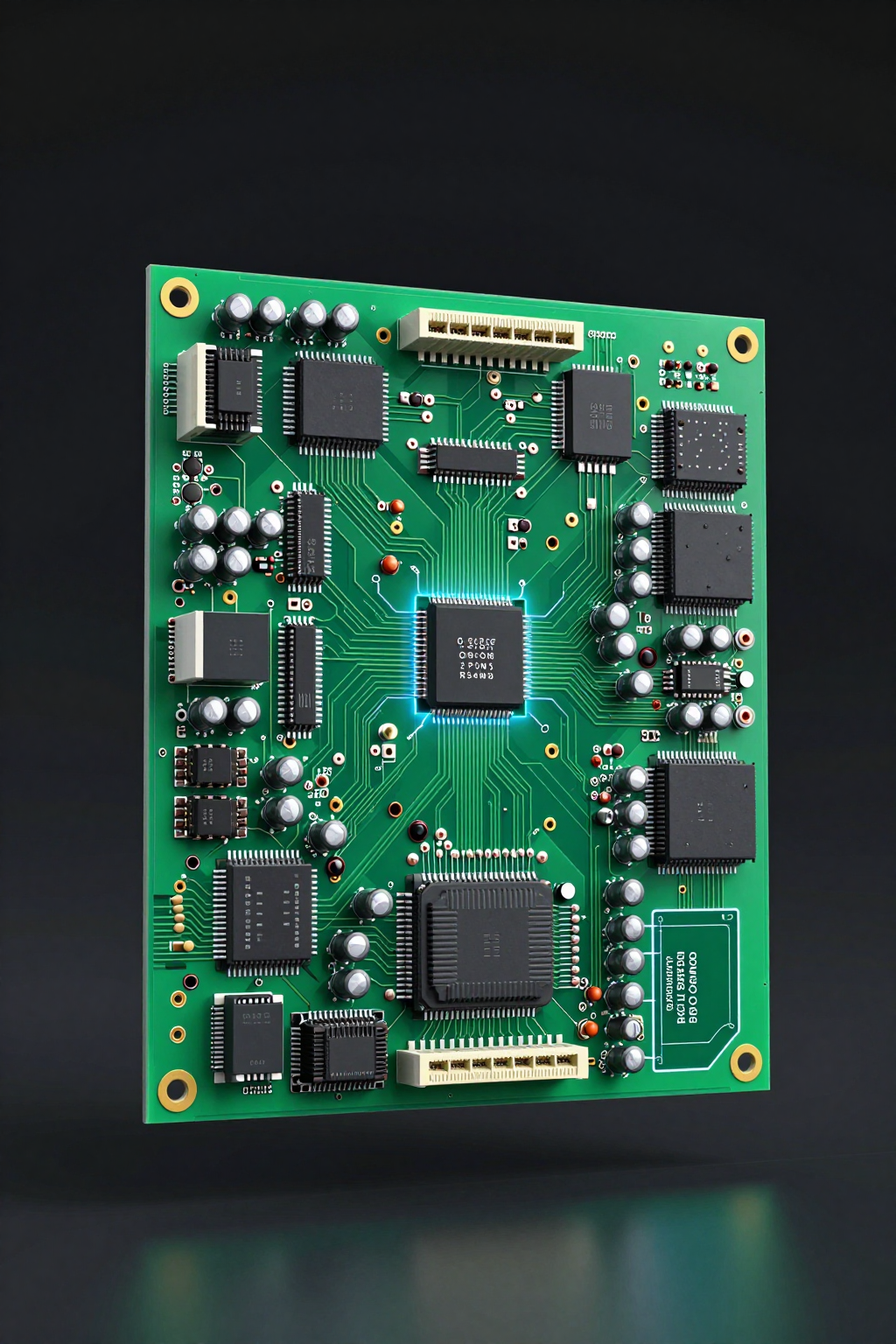Driver board PCB for a variable speed dc compressor showing speed control inputs