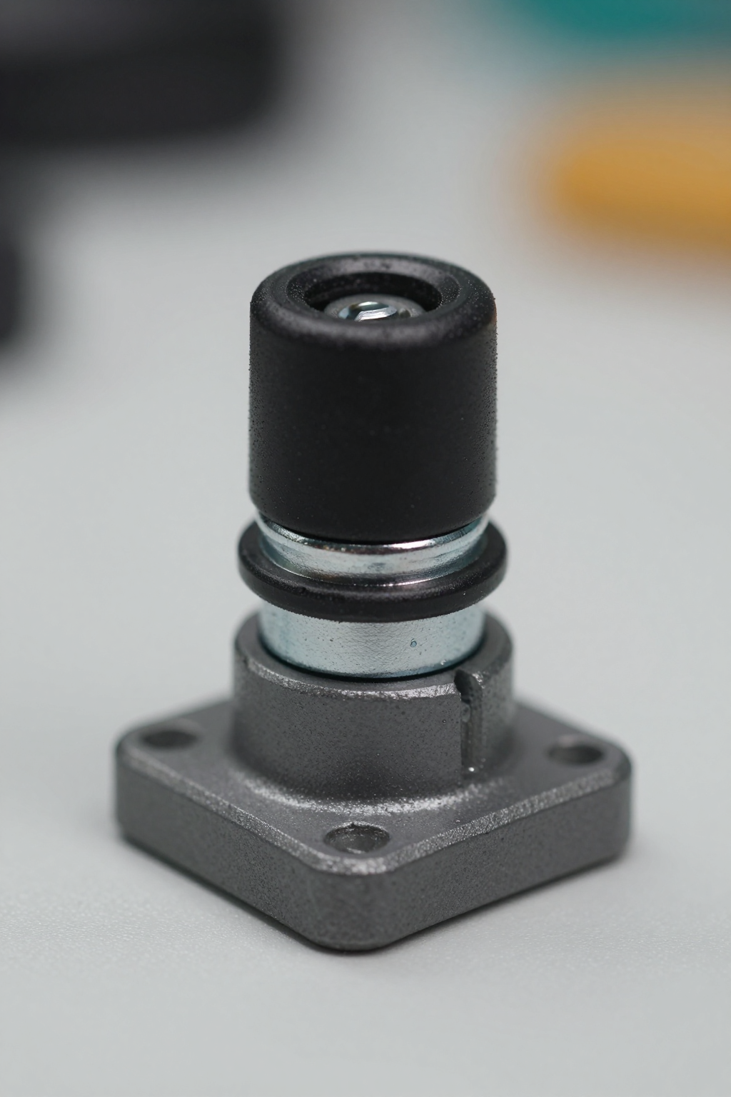 Diagram showing the correct vertical orientation for a mini compressor versus an incorrect horizontal one.